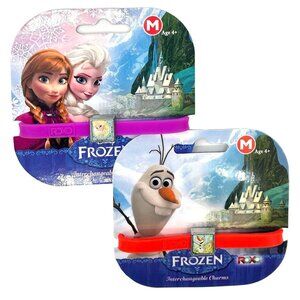 Lot of 2 Disney's Frozen ROXO Kids Bracelet & Charm Olaf Elsa, Medium